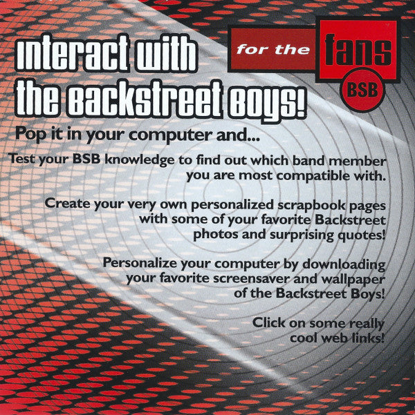 Backstreet Boys : For The Fans (CD 1) (CD, EP, Enh)