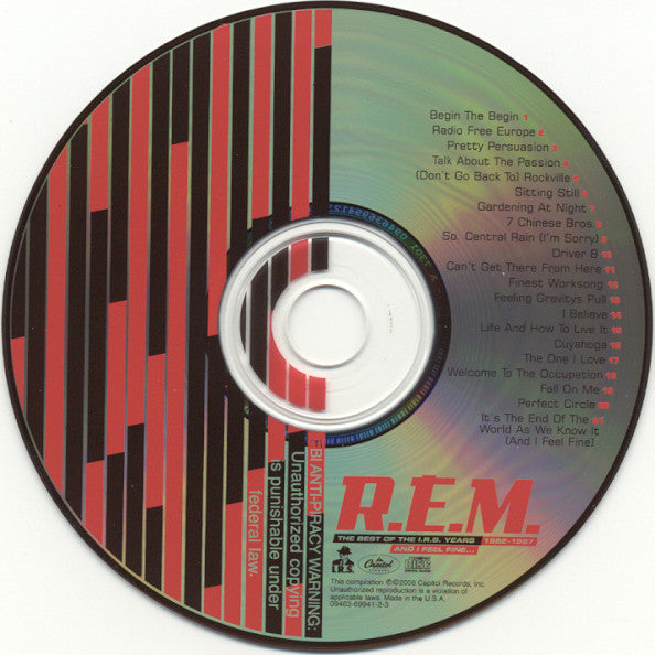 R.E.M. : And I Feel Fine...The Best Of The I.R.S. Years 1982-1987 (Collectors' Edition) (2xCD, Comp, RM, Jew)