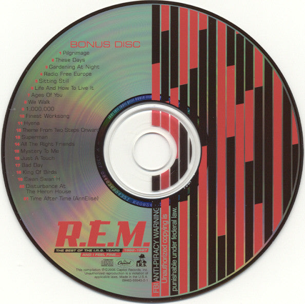 R.E.M. : And I Feel Fine...The Best Of The I.R.S. Years 1982-1987 (Collectors' Edition) (2xCD, Comp, RM, Jew)
