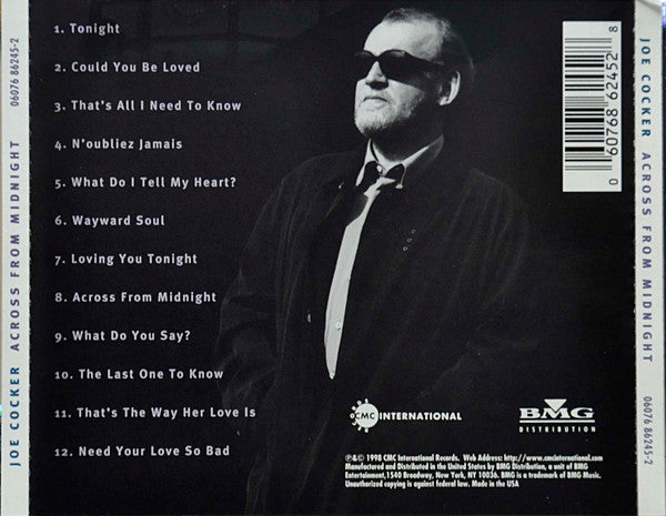 Joe Cocker : Across From Midnight (CD, Album)