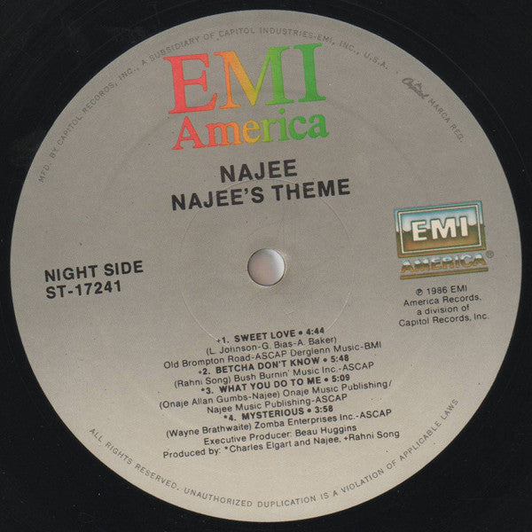 Najee : Najee's Theme (LP, Album, All)