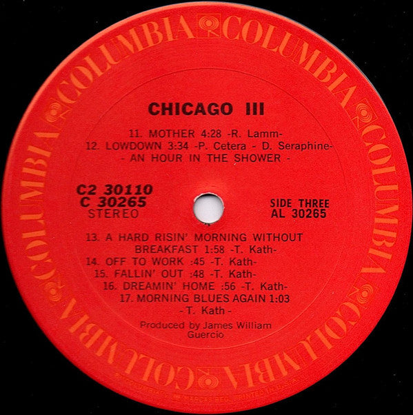 Chicago (2) : Chicago III (2xLP, Album, San)