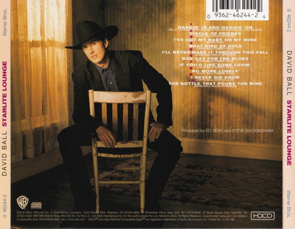 David Ball (3) : Starlite Lounge (HDCD, Album)