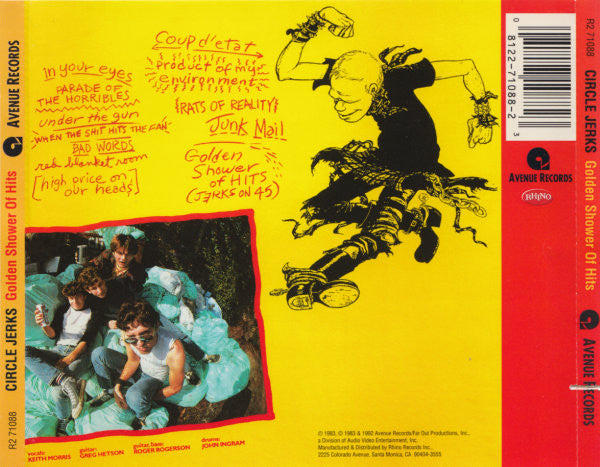 Circle Jerks : Golden Shower Of Hits (CD, Album, RE, RM, All)