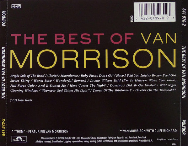 Van Morrison : The Best Of Van Morrison (CD, Comp)