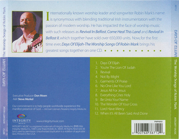 Robin Mark : Days Of Elijah (The Worship Songs Of Robin Mark) (CD, Comp)