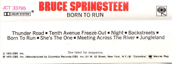 Bruce Springsteen : Born To Run (Cass, Album, RE, Dol)