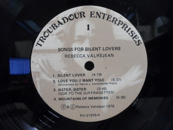 Rebecca Valrejean : Songs For Silent Lovers (LP)