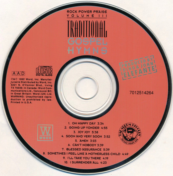 Rock Power Praise : Volume III: Traditional Gospel Hymns (CD, Album)