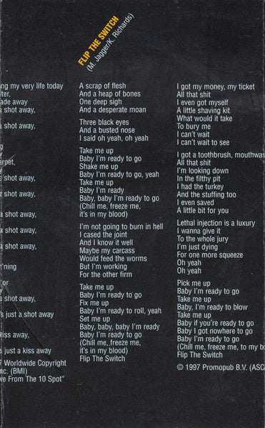 The Rolling Stones : No Security (Cass, Album)