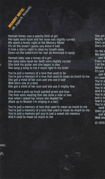 The Rolling Stones : No Security (Cass, Album)