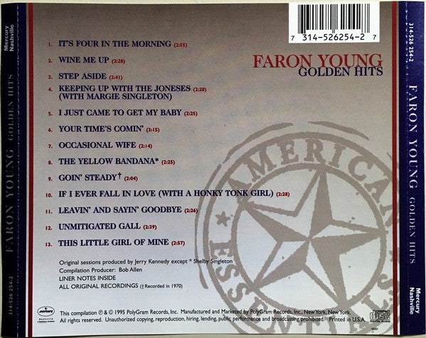 Faron Young : Golden Hits (CD, Comp)