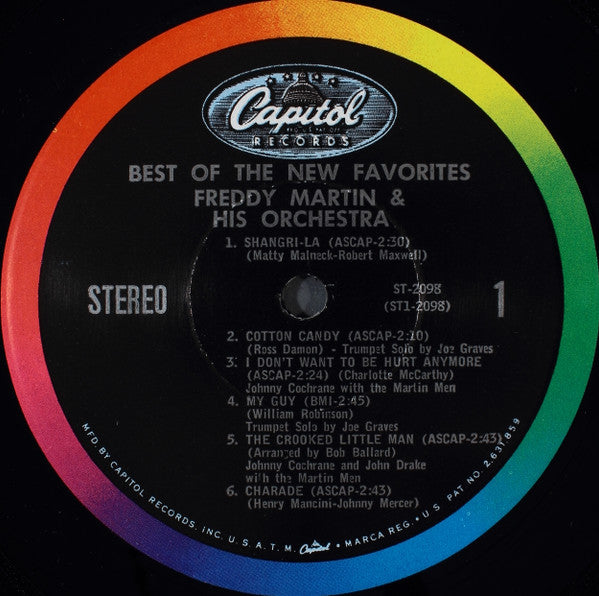 Freddy Martin And His Orchestra : Best Of The New Favorites (LP, Album)