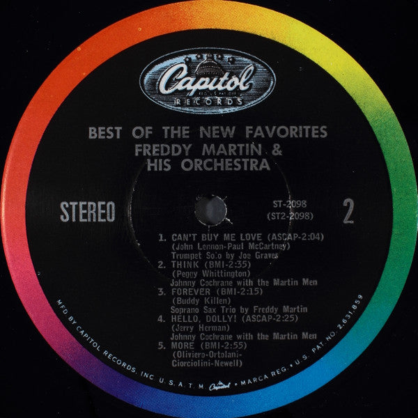 Freddy Martin And His Orchestra : Best Of The New Favorites (LP, Album)