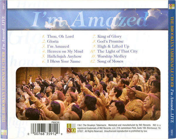 The Brooklyn Tabernacle Choir : I’m Amazed…Live (CD)