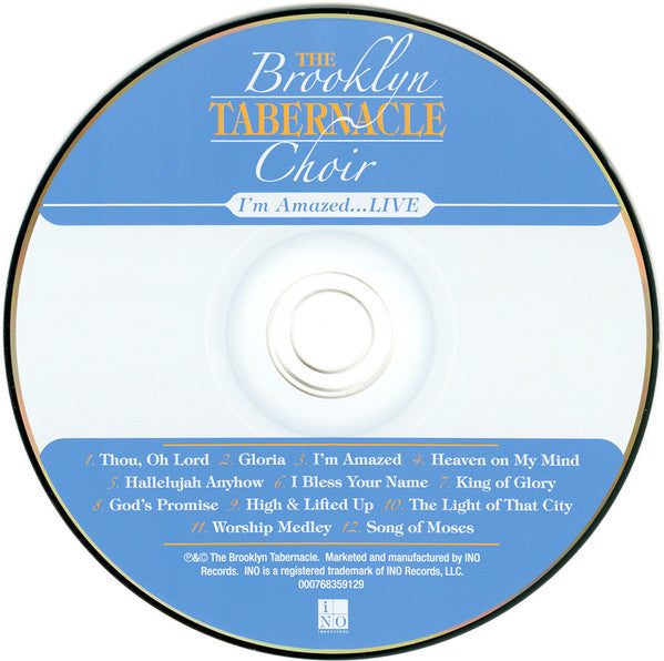 The Brooklyn Tabernacle Choir : I’m Amazed…Live (CD)
