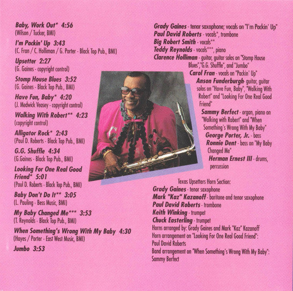 Grady Gaines & The Texas Upsetters : Horn Of Plenty (CD, Album)
