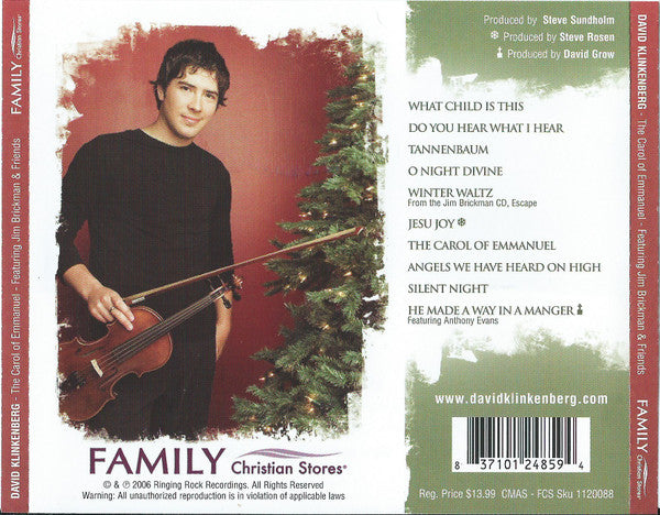 David Klinkenberg : Carol Of Emmanuel (CD, Album)