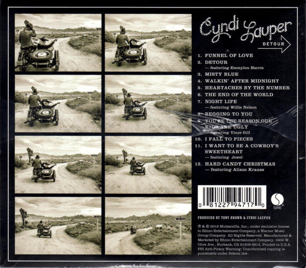 Cyndi Lauper : Detour (CD, Album)