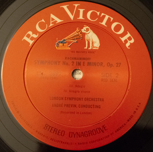 André Previn Conducts Sergei Rachmaninoff, London Symphony Orchestra : Symphony No. 2 (LP, Album)