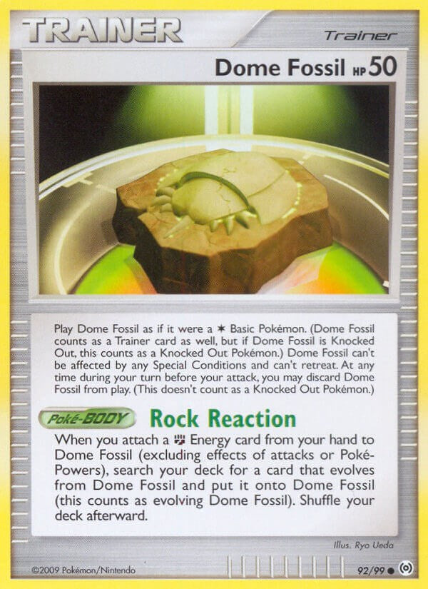 Dome Fossil [AR - 92/99] Pokémon Trading Card