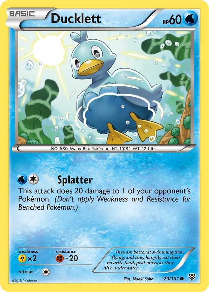 Ducklett [PLB - 29/101] Pokemon Trading Card