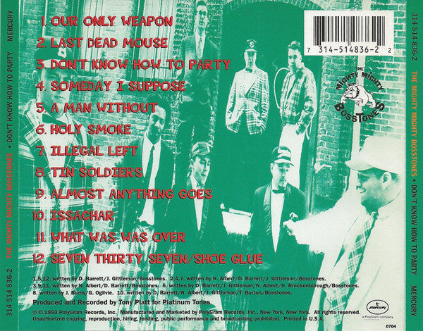 The Mighty Mighty BossToneS : Don't Know How To Party (CD, Album)
