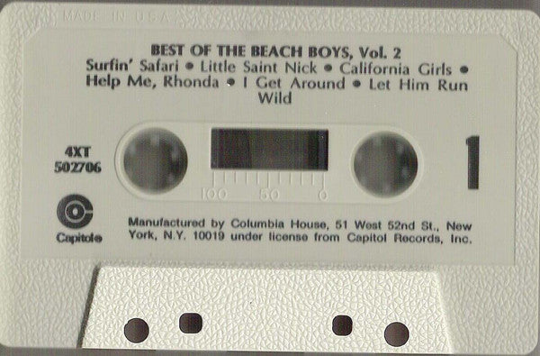 The Beach Boys : Best Of The Beach Boys, Vol. 2 (Cass, Comp, Club)