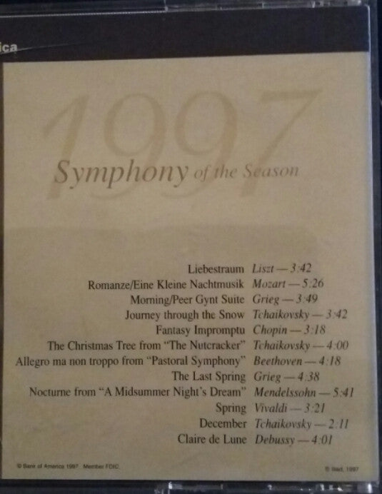 Various : 1997 Symphony Of The Season (CD, Comp, S/Edition)