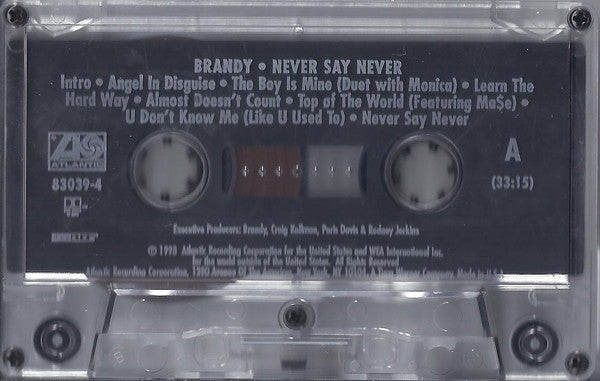 Brandy (2) : Never Say Never (Cass, Album)