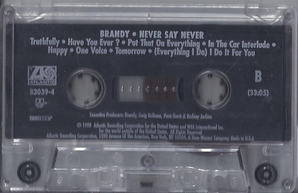 Brandy (2) : Never Say Never (Cass, Album)