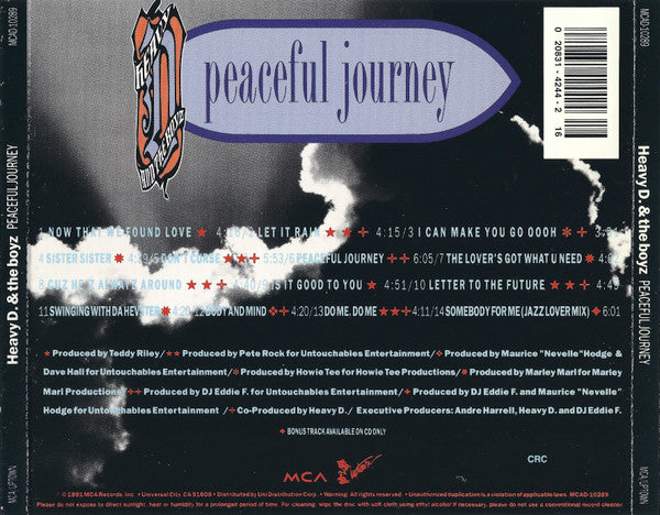 Heavy D. & The Boyz : Peaceful Journey (CD, Album, Club)
