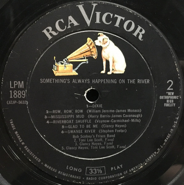 Bob Scobey's Frisco Band : Something's Always Happening On The River (LP, Album, Mono)