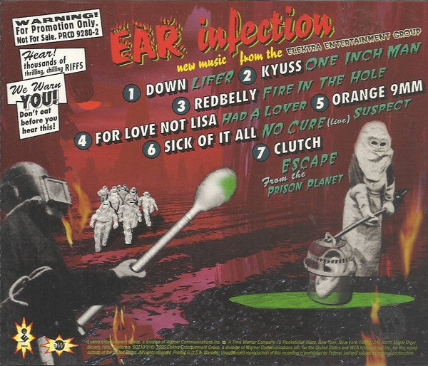 Various : Ear Infection - New Music from the Elektra Entertainment group (CD, Promo, Smplr)