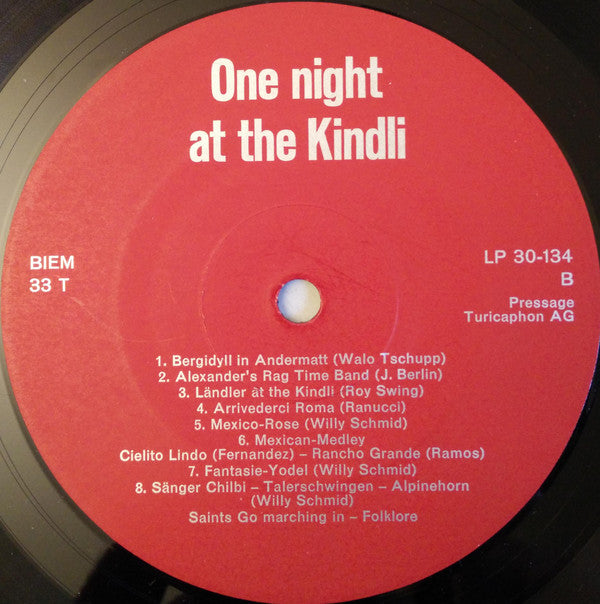 Bea Abrecht, Mario Ronga, Willy Schmid And Joe Schmid Und Sein Orchester : One Night At The Kindli (LP, Album)
