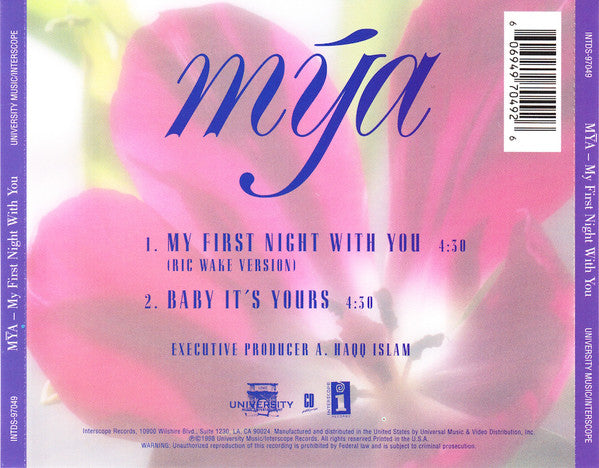 Mya : My First Night With You (CD, Single)