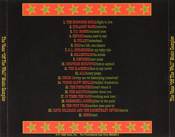 Various : Vans Off The Wall Sampler 1999 (CD, Comp, Promo, Smplr)