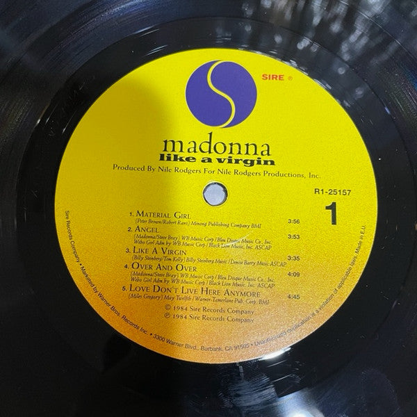 Madonna : Like A Virgin (LP, Album, RE, 180)