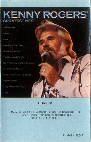 Kenny Rogers : Kenny Rogers' Greatest Hits (Cass, Comp, Club)