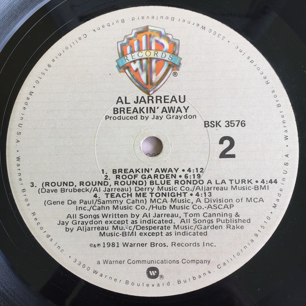 Al Jarreau - Breakin' Away (LP) (VG) - Endless Media