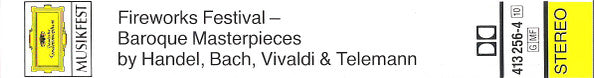 Various : Fireworks Festival:  Baroque Masterpieces By Handel, Bach, Vivaldi & Telemann (Cass, Comp)