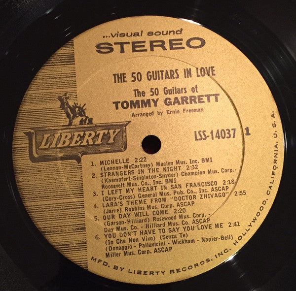 The 50 Guitars Of Tommy Garrett - The 50 Guitars In Love (LP) (VG+) - Endless Media