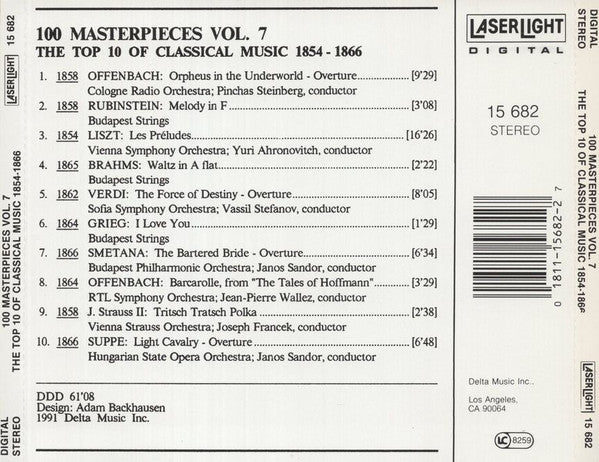 Various : 100 Masterpieces Vol.7 - The Top 10 Of Classical Music 1854-1866 (CD, Comp)