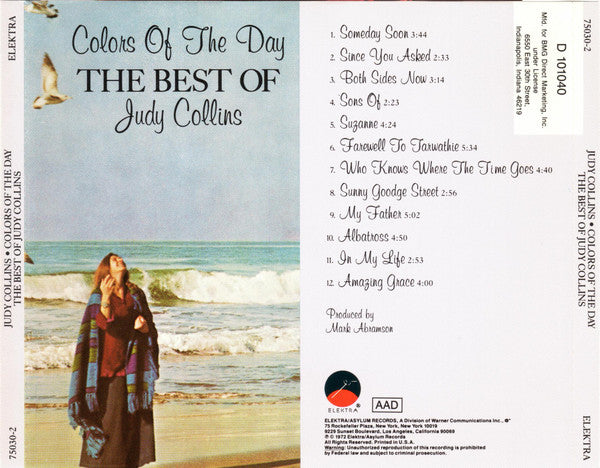 Judy Collins : Colors Of The Day The Best Of Judy Collins (CD, Comp, Club)