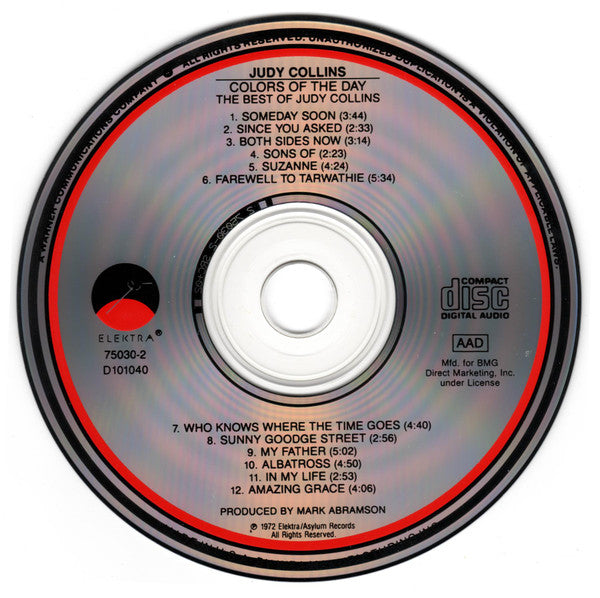 Judy Collins : Colors Of The Day The Best Of Judy Collins (CD, Comp, Club)