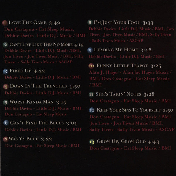 Debbie Davies : Love The Game (CD, Album)