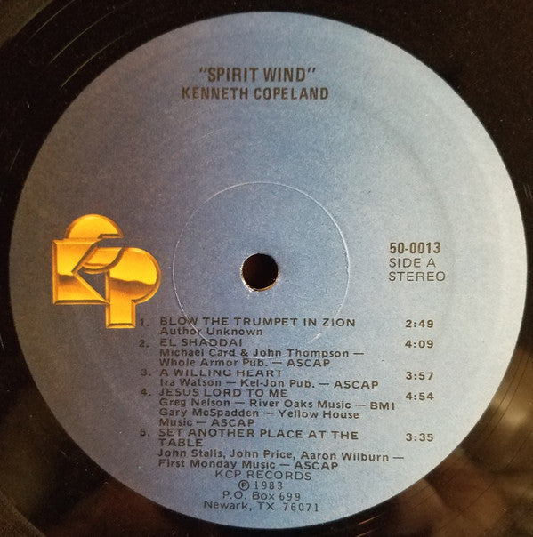 Kenneth Copeland : Spirit Wind (LP, Album)