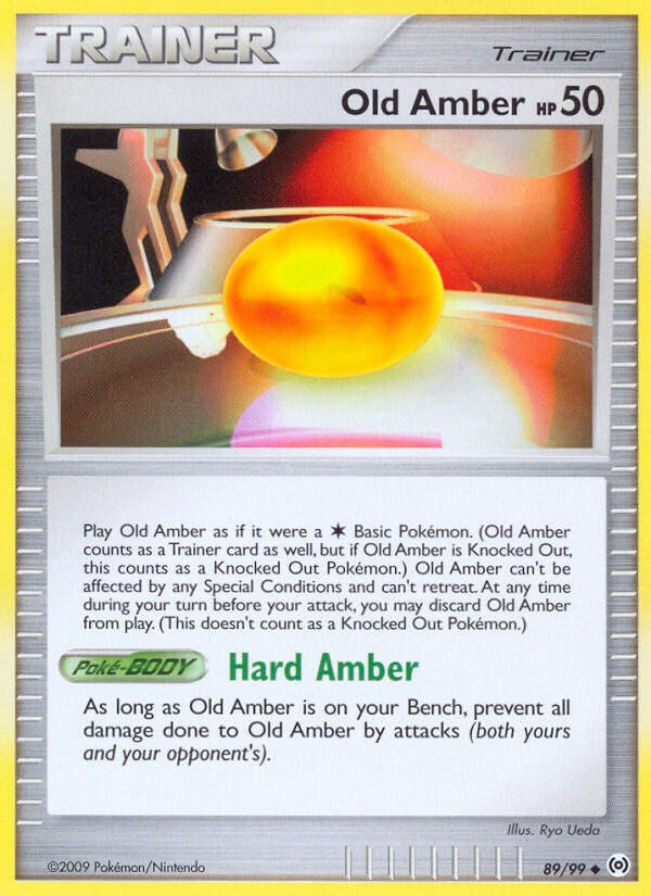 Old Amber [AR - 89/99] Pokémon Trading Card