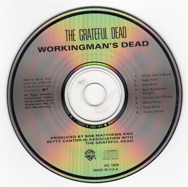 The Grateful Dead : Workingman's Dead (CD, Album, Club, RE)