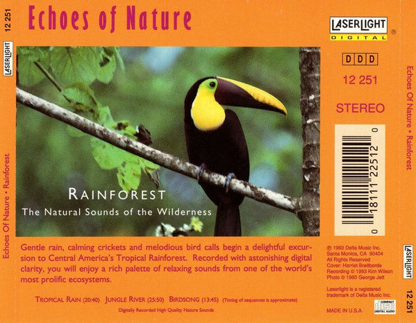 No Artist : Rainforest (The Natural Sounds Of The Wilderness) (CD, Album)